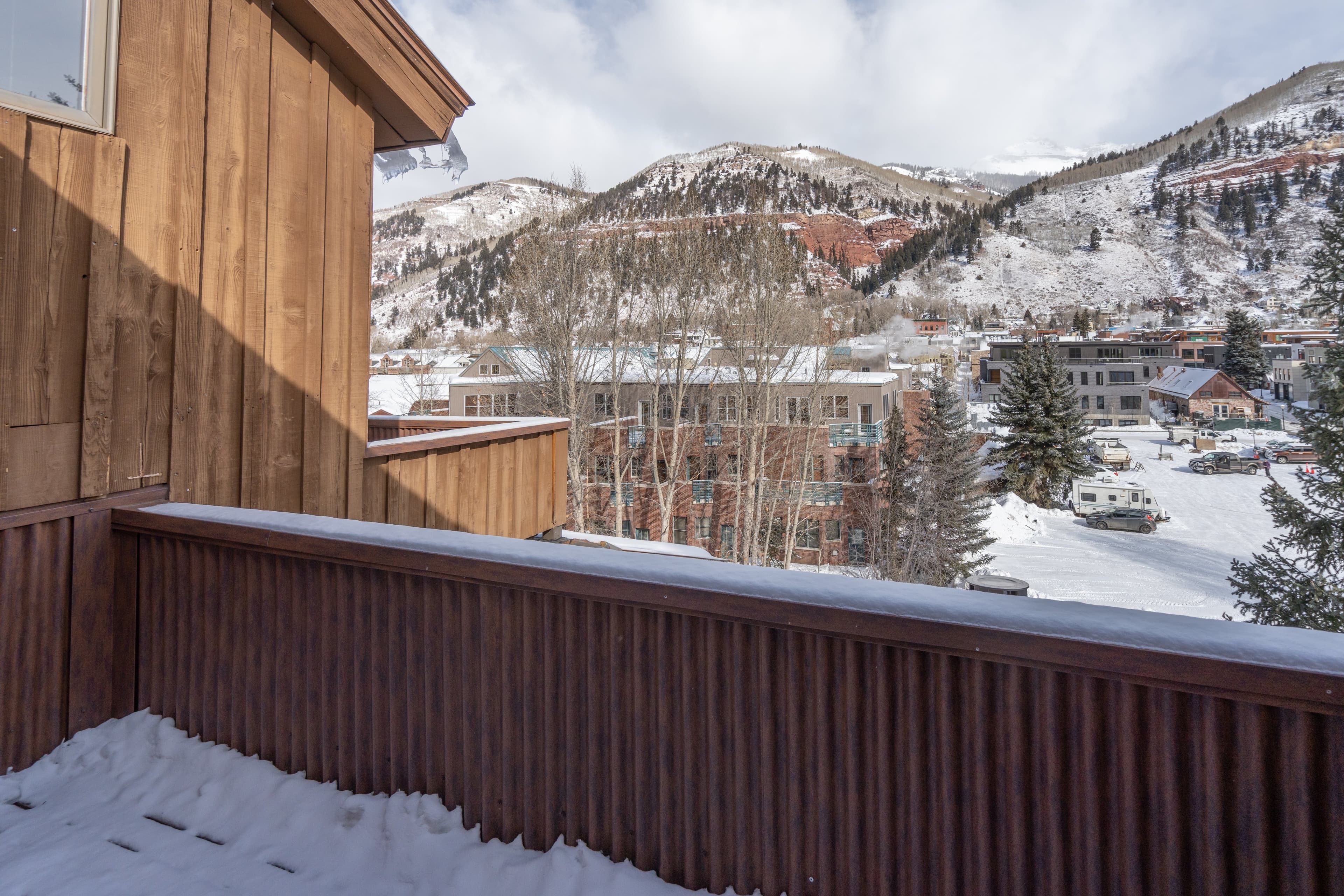 Deck in winter