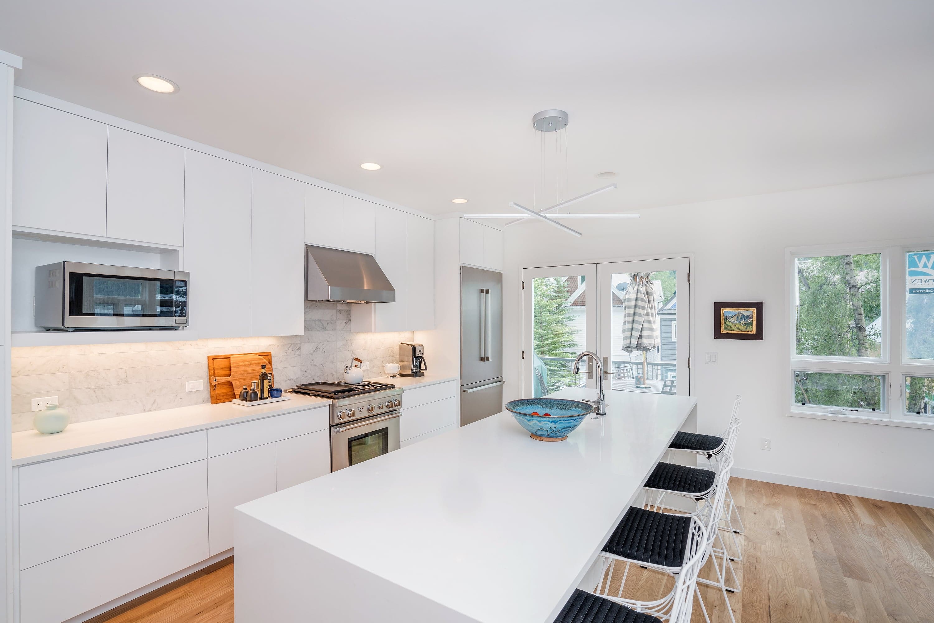 Island with Bar Seating for 4 at Bachman Village #13