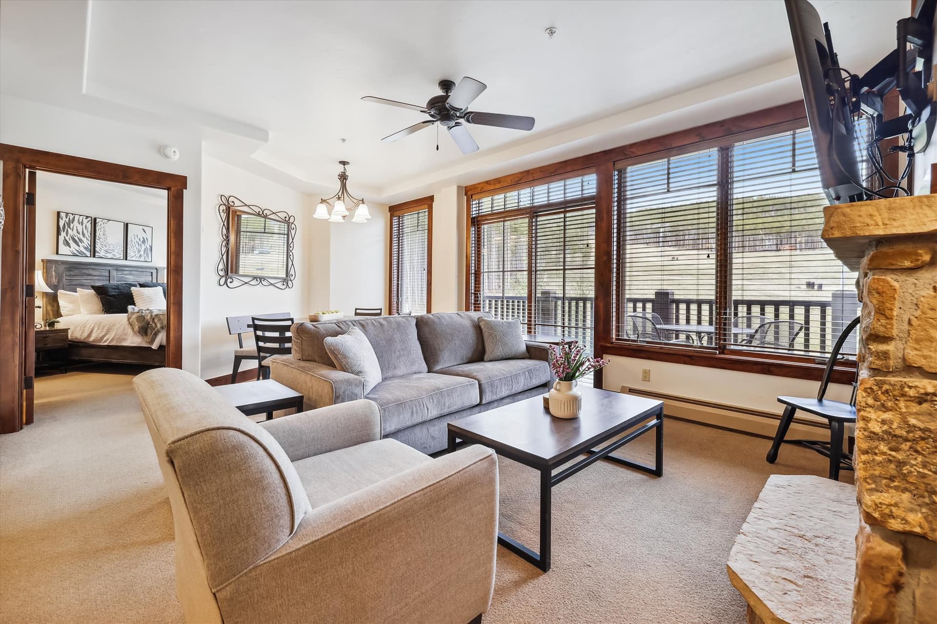 Living Room - Crystal Peak Lodge 7303 - Breckenridge Vacation Rental
