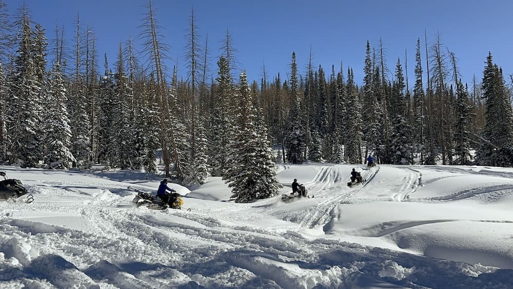 Snowmobiling