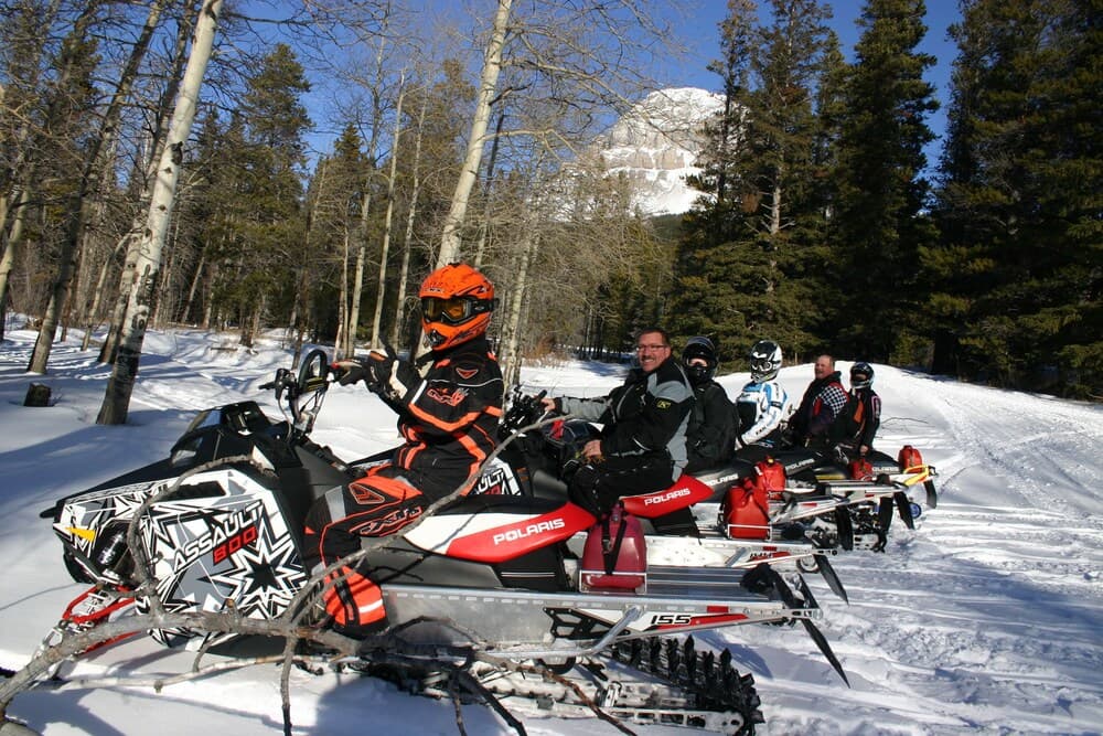 Snowmobiling