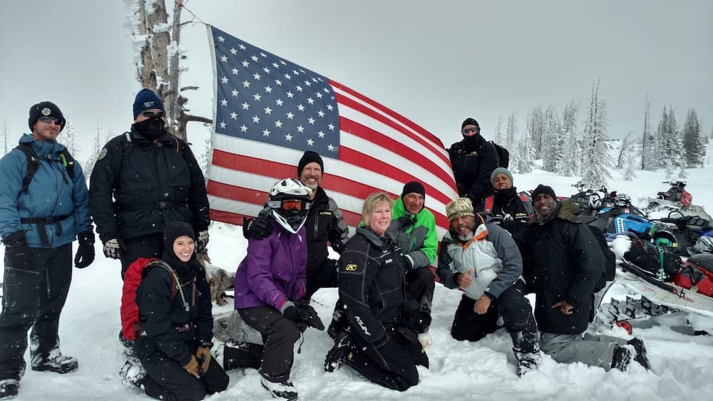 Snowmobiling