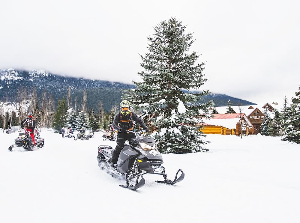 Snowmobiling