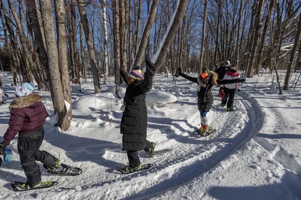 Snowshoeing