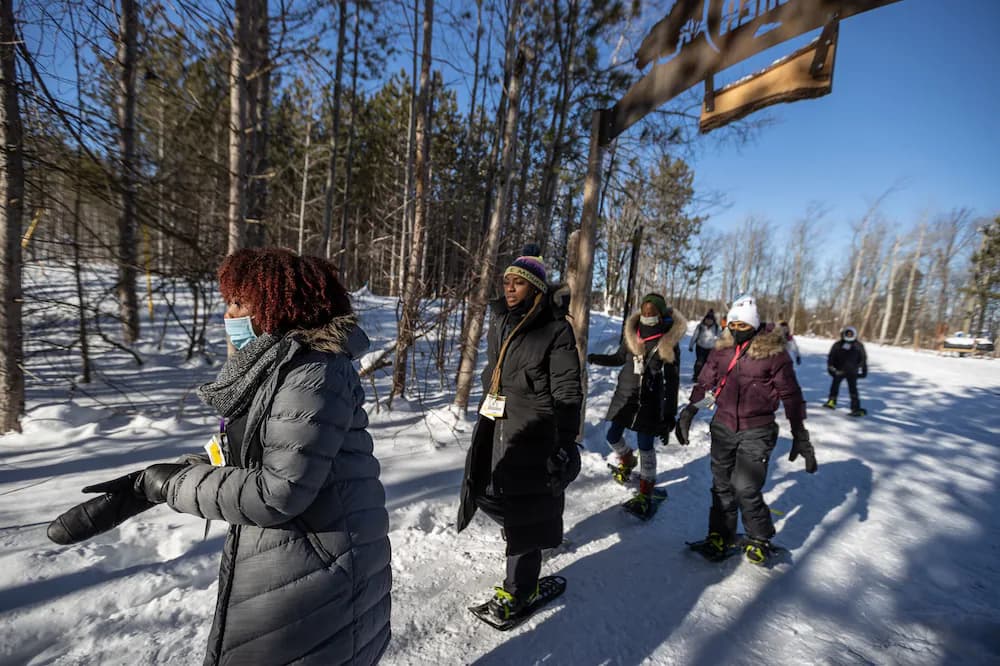Snowshoeing