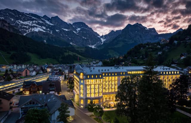 Lobby of Kempinski Palace Engelberg