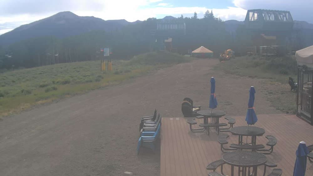 Umbrella Bar at Ten Peaks stream