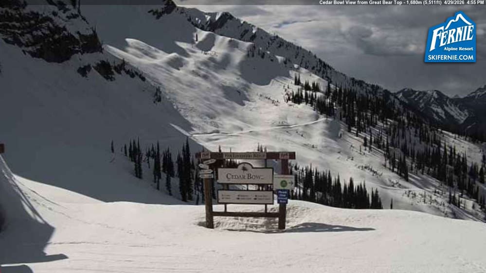 Fernie: Cedar Bowl View from Great Bear