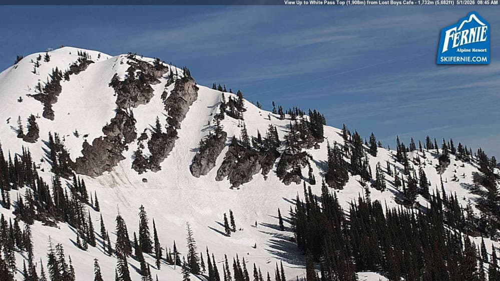 White Pass Chair: View up to White Pass Top