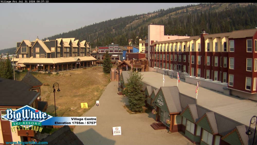 Big White Ski Resort Village Centre Cam