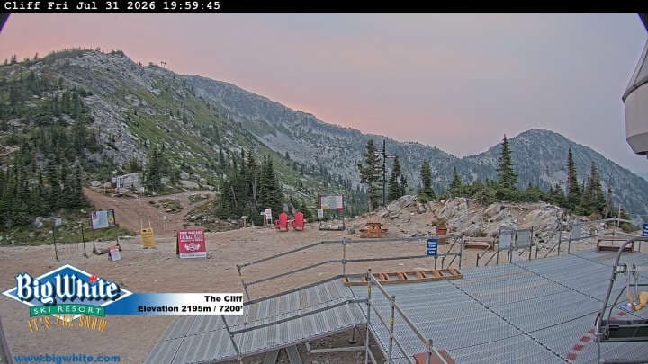 Big White Ski Resort cliff webcam