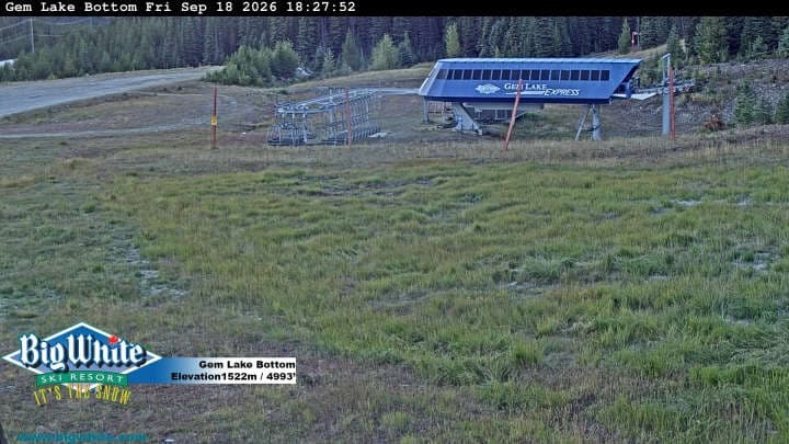 Big White Ski Resort Gem Lake Bottom