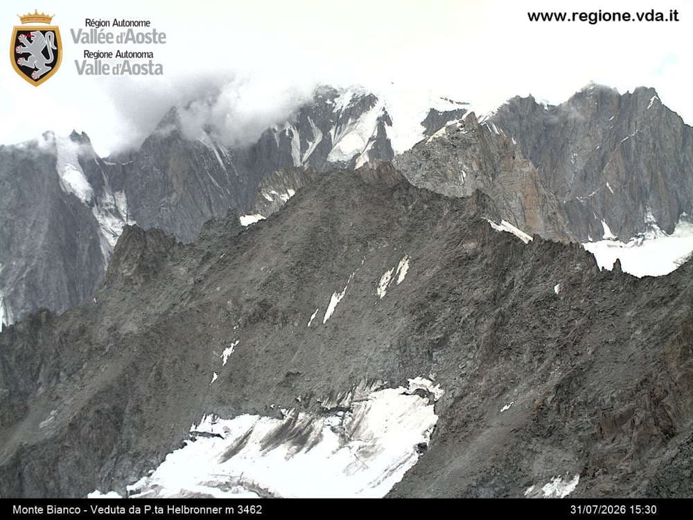 Courmayeur - Monte Bianco - Veduta da Punta Helbronner