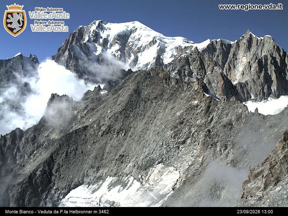 Courmayeur - Monte Bianco - Veduta da Punta Helbronner